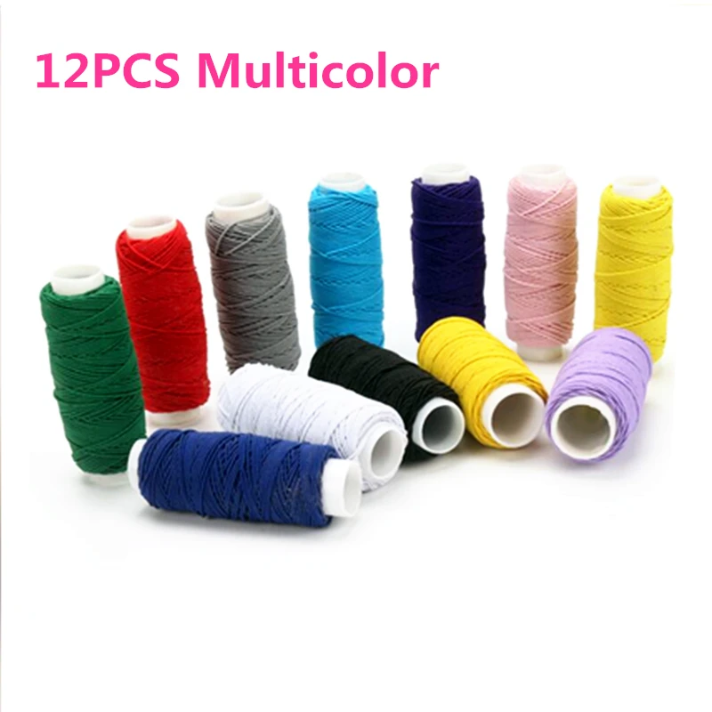 Резинки для шитья цветные круглые 12 метров AA7640|elastic round|spool |