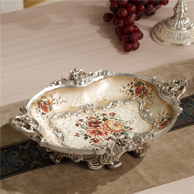 High grade hotel restaurant plate European style home ice tray foundation creative resin dragon boat seafood spear | Дом и сад