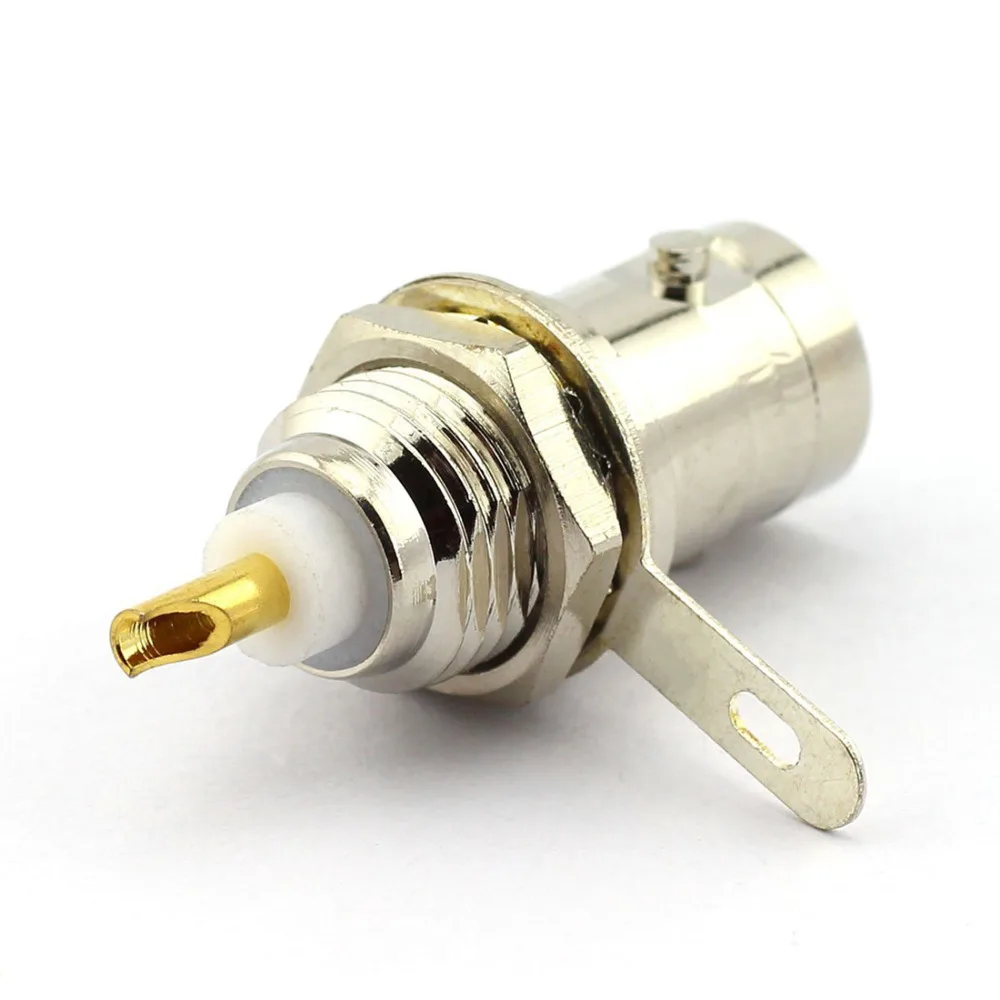 Гнездовой разъем BNC с гайкой для припоя коаксиальный адаптер|mount connector|l connectormount