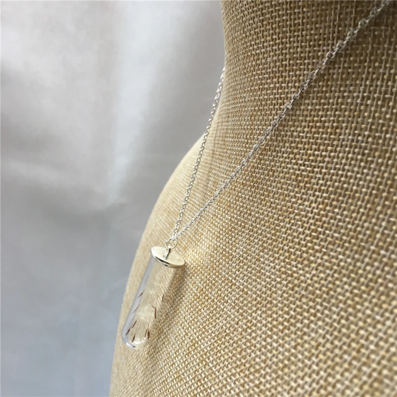 Ожерелье со стеклянной трубкой 3 шт. 40x12 мм|necklace necklace|dandelion seedsdandelion necklace |