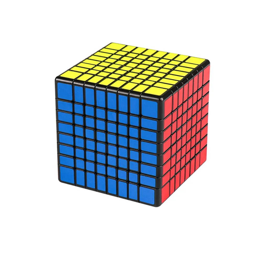 black base LeadingStar 8x8 Магический головоломка куб Твист Головоломка скоростной куб для взрослых и детей развивающая игрушка подарок соревнование игра - Цвет: black base