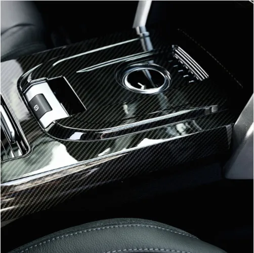 

For Land rover Discovery Sport 15-17 Car-Styling Carbon fiber Center Console Gear Shift Cover Trim Car Accessories 1pc