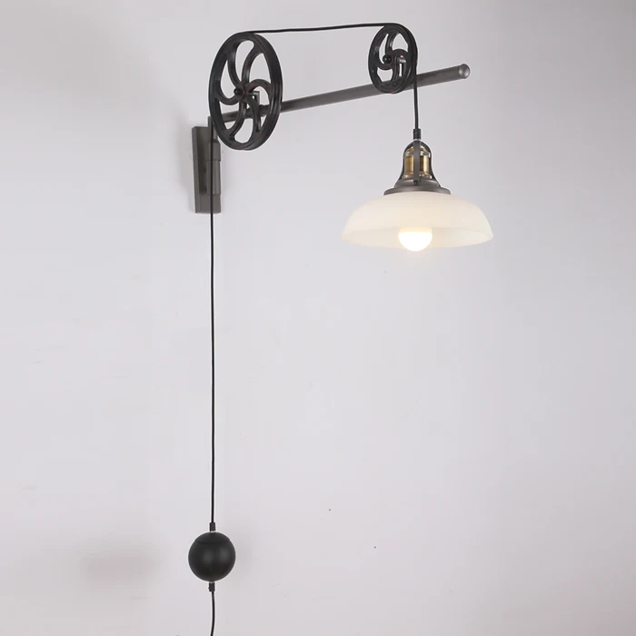 Настенный светильник Эдисона винтажный выдвижной для кафе клубов|pulley wall lamp|wall