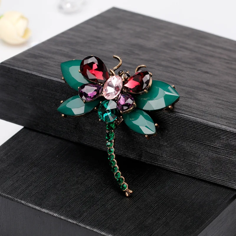 Прибытие смолы красочные большие стрекозы Броши для женщин модные элегантные