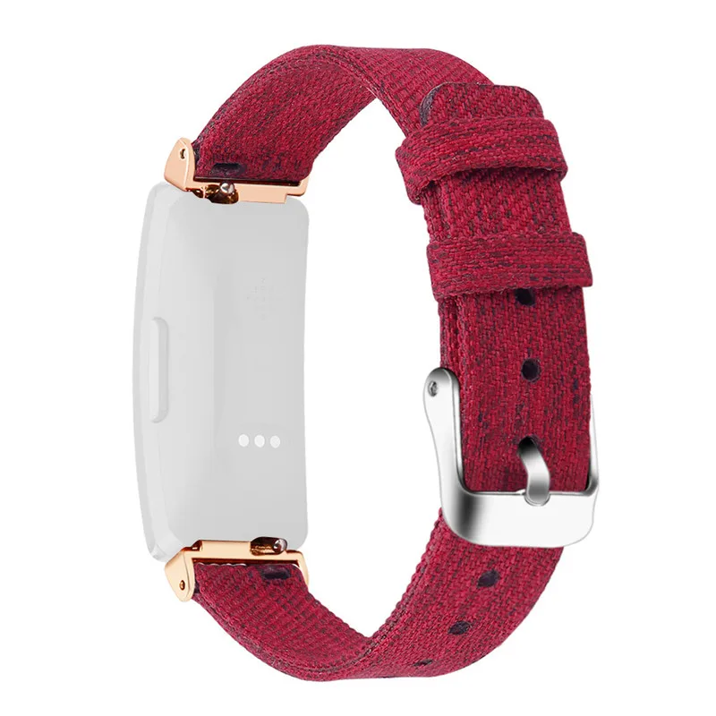 Замена плетеная холщовая ткань ремешок для Fitbit Inspire/Inspire HR Группа браслет Ремешки для часов Ремешки для наручных часов#627
