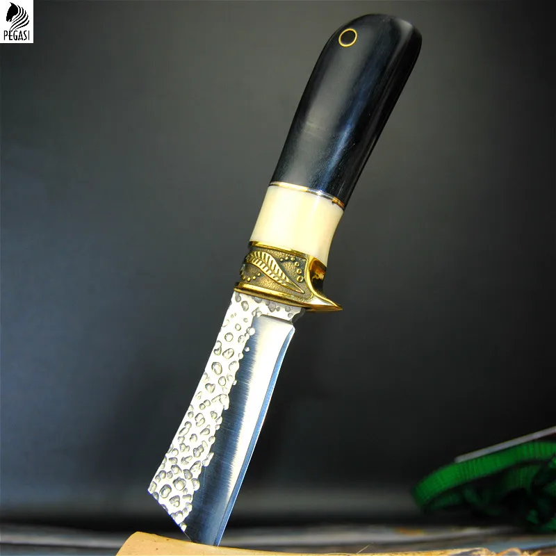 PEGASI черный нож с ручкой острый прямой Походный охотничий драгоценной коллекцией