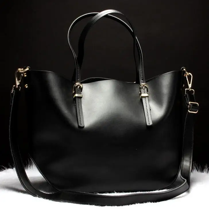 

Maelove Luxury Genuine Leather bag Fashion Brand Designer Women Handbag Cowhide leather shoulder composite bag casual totes