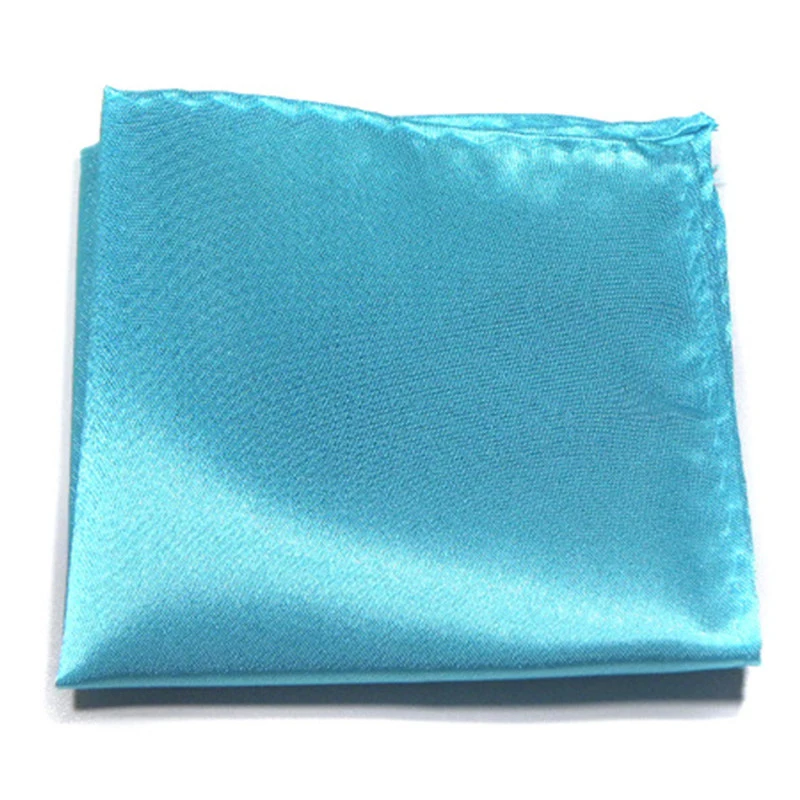 Роскошный мужской платок сплошной цвет Hankies Шелковый Hanky бизнес Карманный квадратный полотенце для сундуков мужские s свадебные подарки 20 см