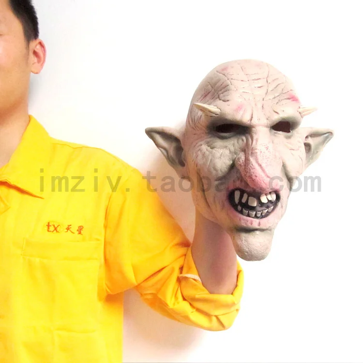 Goblins Kingdom Latex Hood Halloween Cosplay Animal Realistic Silcone Masks Terror Masquerade Aliens Mask In Party | Дом и сад