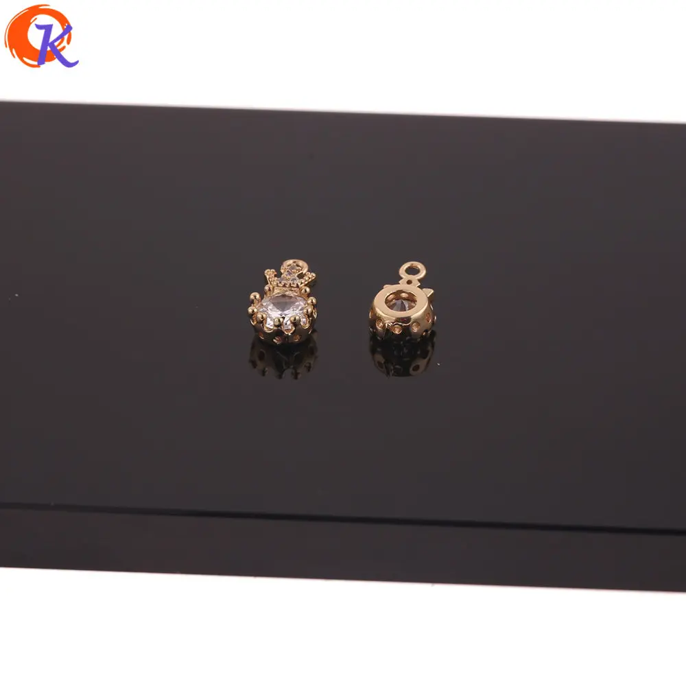 

Cordial Design 50Pcs 7*13MM Jewelry Accessories/CZ Earrings Connectors/Drop Shape/Charms/DIY Making/Hand Made/Earring Findings