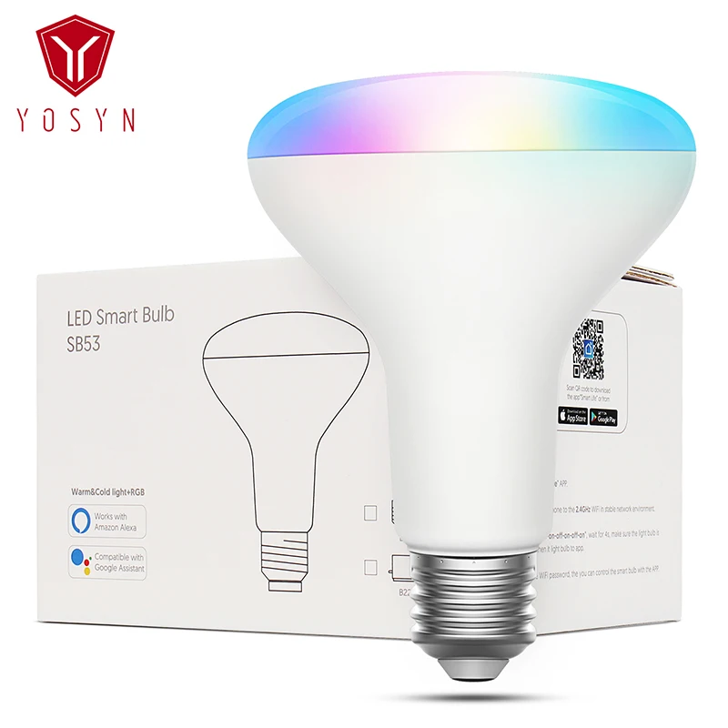 YOSYN умный светодиодный лампы 7 Вт 8 13 RGB пульт дистанционного управления