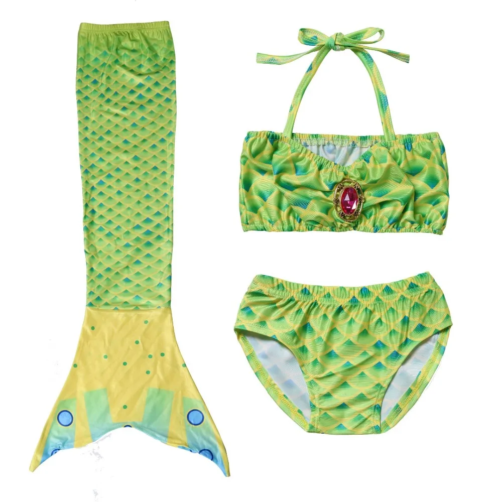 Nieuwe 2018 Meisjes Kids Mermaid Tail Bikini Badpak Fancy Swimmable Wear Cosplay Anime Kostuums Kinderen Badmode Kleding Set |