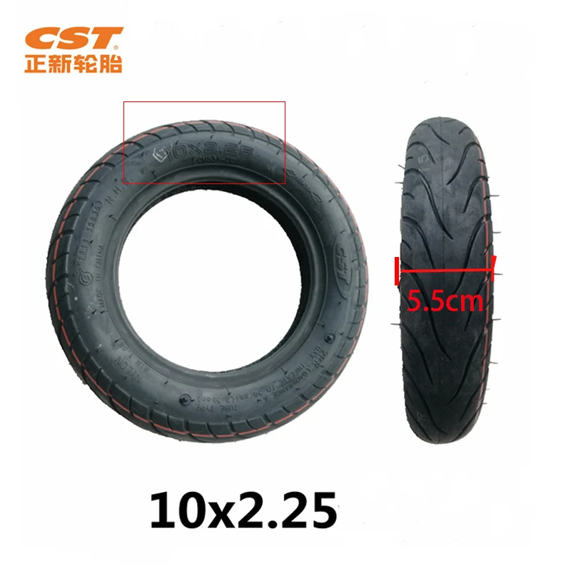 2pcs 10x2.25 Шины для электроскутера 10x2,50 10x2,25 балансировочный Ховерборд саморегулирующийся баланс инфляция колеса шины 1" шины с внутренней трубкой - Цвет: 2pcs 10x2.25