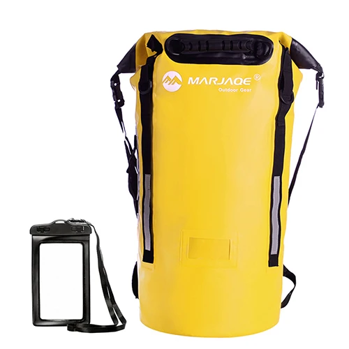 Yellow 40L MARJAQE 40L Muitifunctional прочный Сверхлегкий Рафтинг Кемпинг походный плавательный водонепроницаемый мешок сухая сумка наборы для путешествий на открытом воздухе - Цвет: Yellow 40L