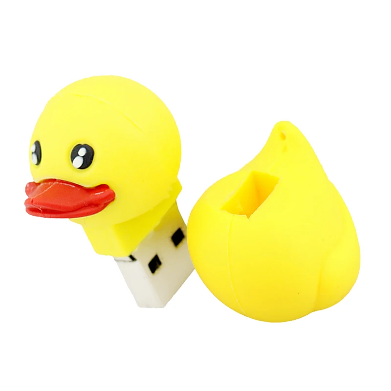 USB флеш накопитель 32 ГБ желтая утка USB2.0 64 карта памяти 4 8 16 флешка подарок для