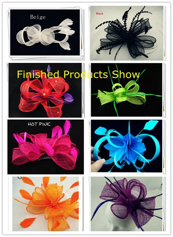 Аксессуары для волос 2 м/лот из льна различных цветов материал Sinamay | одежды