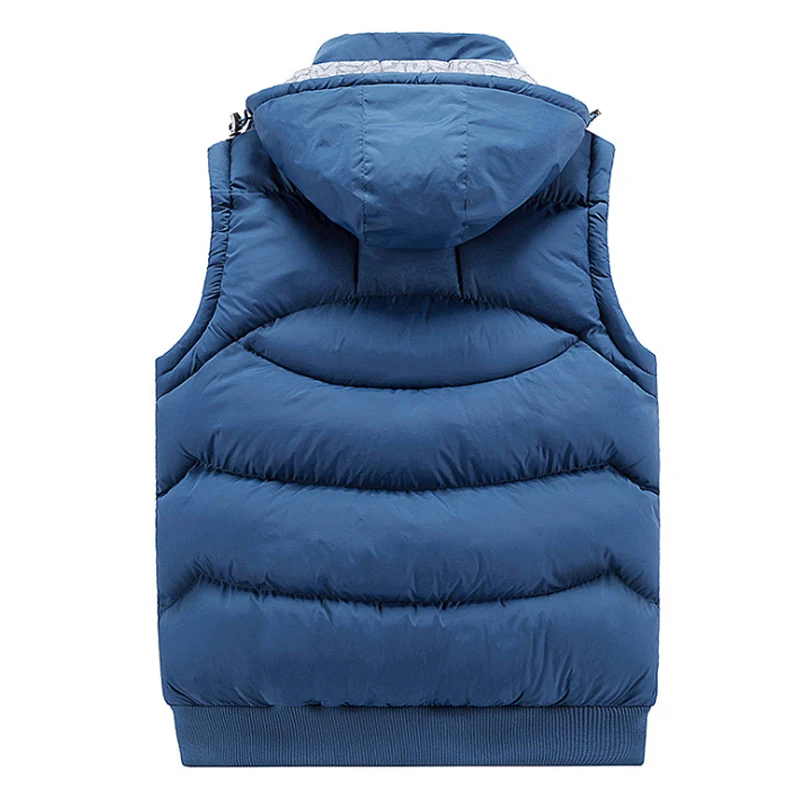 Мужская куртка без рукавов жилеты Зимние новые модные повседневные пальто фирменный мужской жилет с
