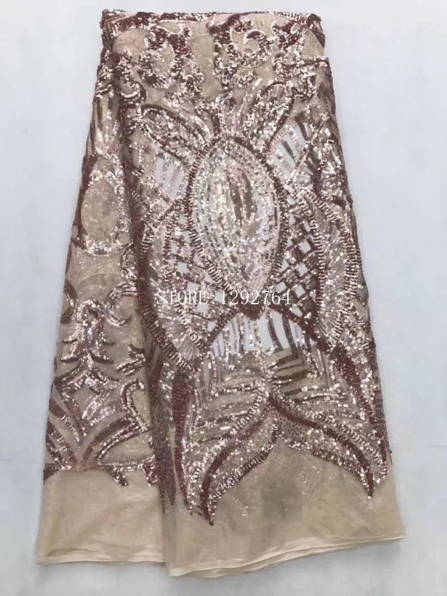 Модный дизайн в африканском стиле блестки кружевной ткани 2017 высококачественные