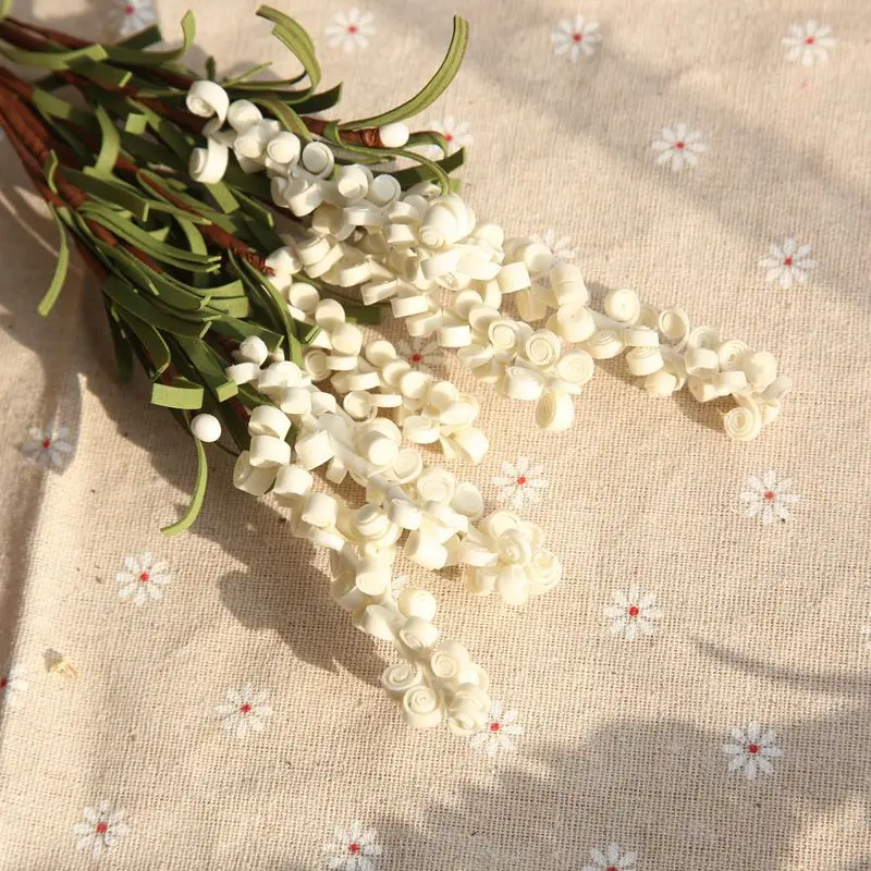 

10PCS Artificial Lavender PE Silk Flower 7 Branch Simulation Wedding Fake Flower Home Garden Party Wedding Decoration Flower