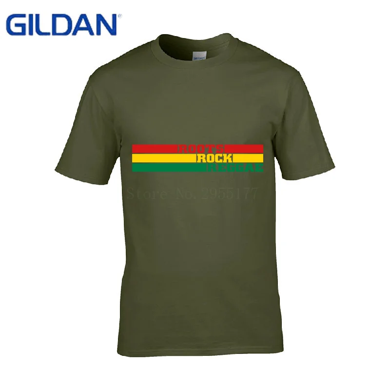 New Arrival Funny t shirts Roots Rock Reggae Summer Style men t-shirts round Neck tshirts Tee Top | Мужская одежда