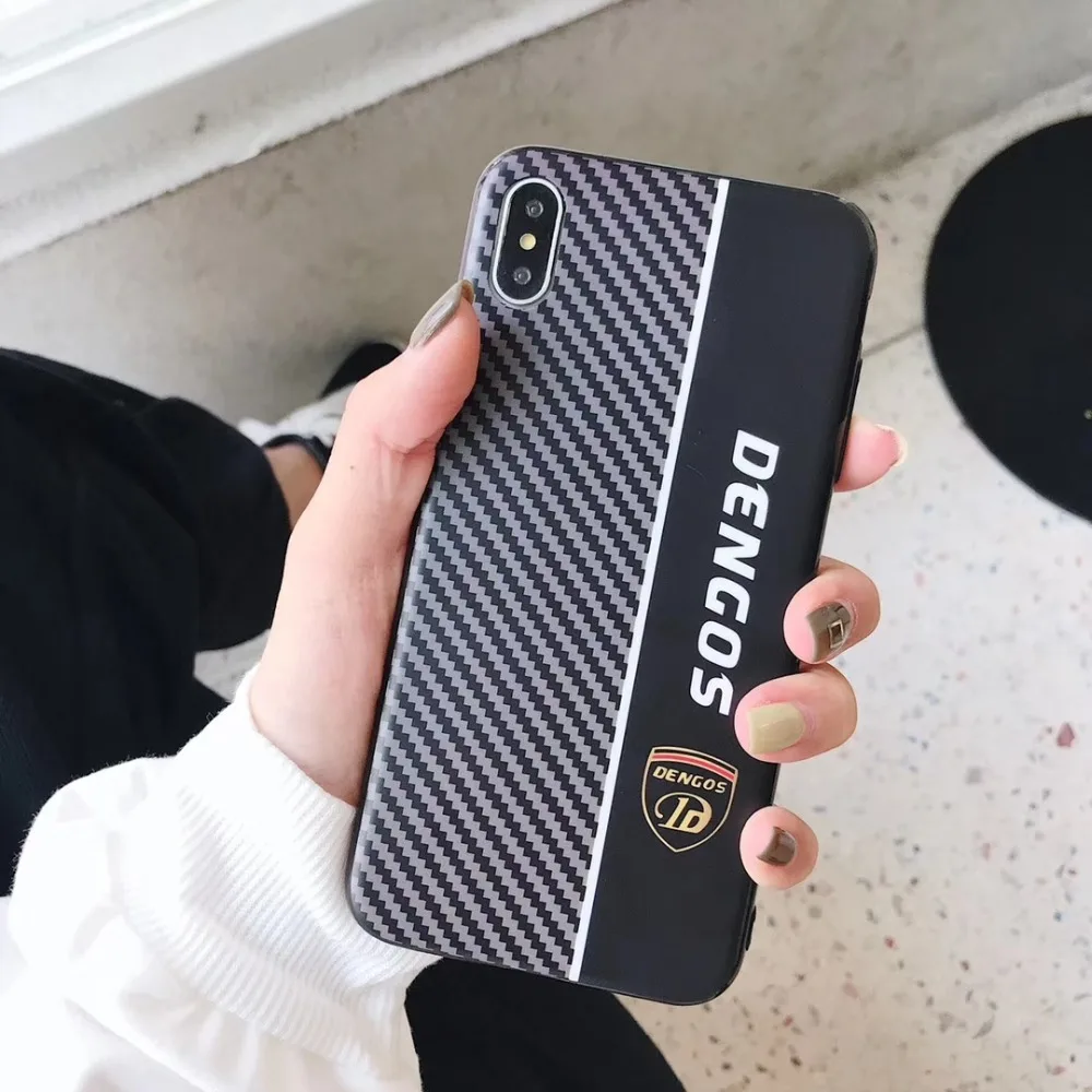 Простой деловой мужской черный спортивный чехол для iphone 6 6s 7 8 10 Plus X XR XS MAX Brandnew Cover