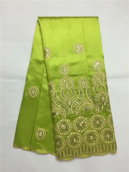 Африканский Джордж Кружевной Ткани Для Швейных Платье Последние Бисера Кружева