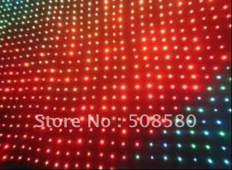 2x4 м RGB светодиодная видеозанавеска SMD 5050/огнестойкая велюровая ткань 242 шт. +