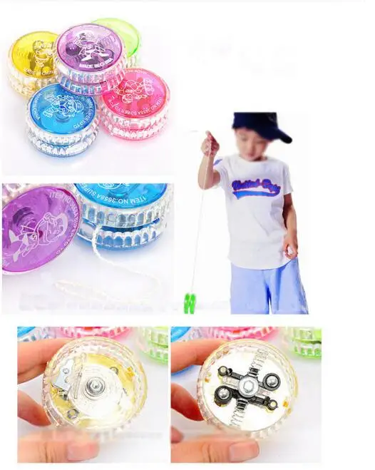 2Pcs/lot High Speed YoYo Ball Luminous Flashing Child Clutch Mechanism Yo-Yo Toys for Kid Entertainment Children Gift ZXH