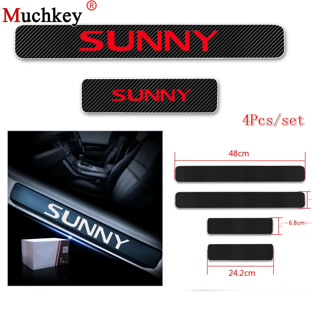 Виниловая наклейка для Nissan SUNNY Welcome Pedal 4D защитная пластина порога автомобиля