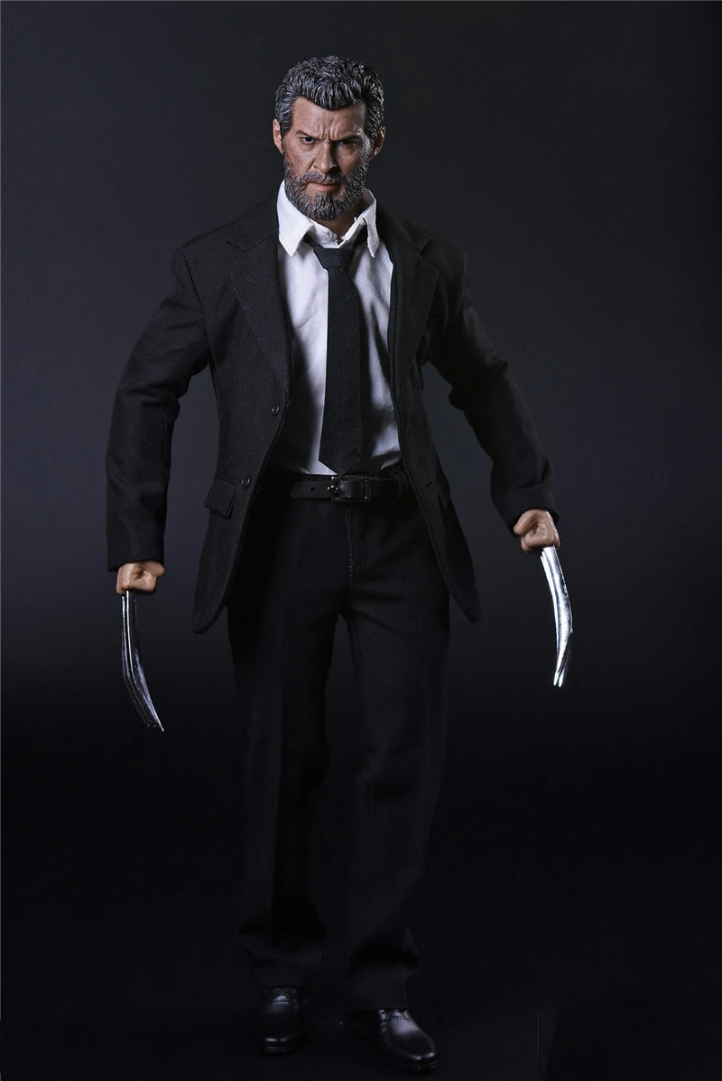 1/6 Hujh Jackman Logan полный комплект экшн фигурок черный костюм боди головка с