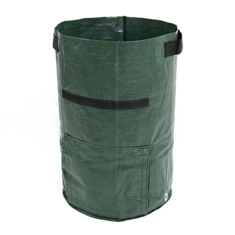 35x45cm 10 gallons Картофель рост посевов мешок выращивать кашпо из полиэтиленовой ткани посадки контейнер мешок овощная садоводческая jardineria утолщаются садовый горшок - Цвет: 35x45cm 10 gallons