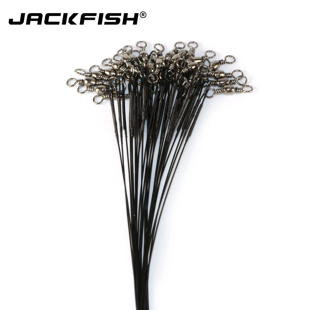 Рыболовные снасти JACKFISH 30 шт./лот аксессуары коннектор для лески стальной