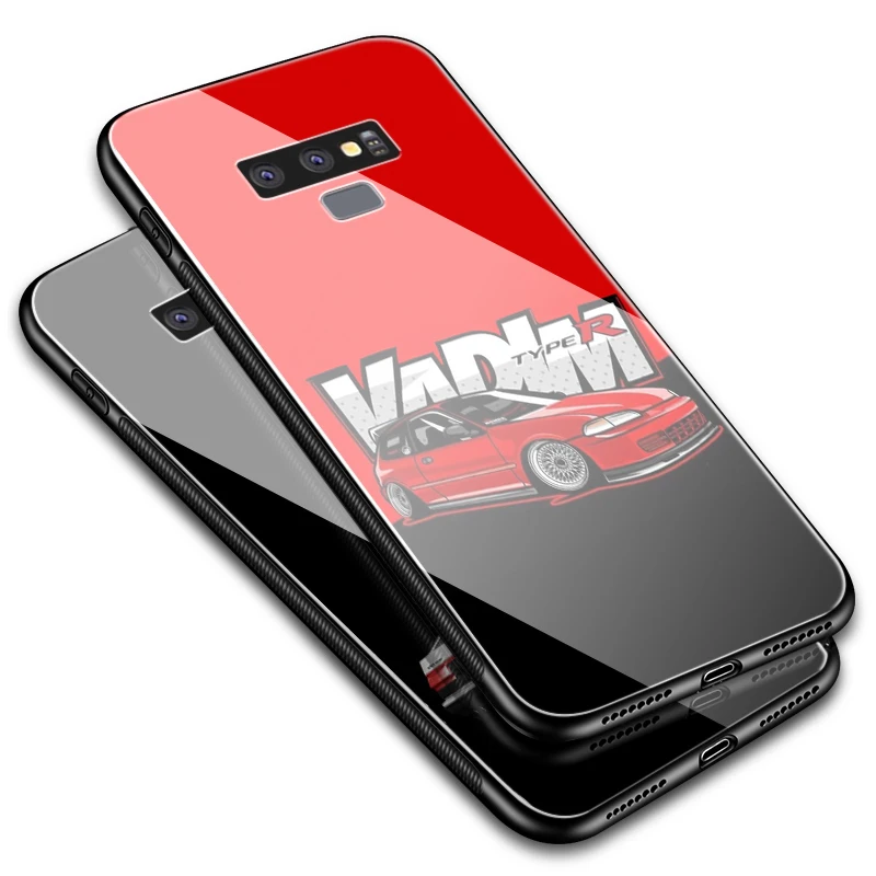 Стеклянный ТПУ чехол Lavaza initial d AE86 для Samsung Note 8 9 S7 S8 S9 S10 A10 A20 A30 A40 A50 A60 A70 Edge Plus |