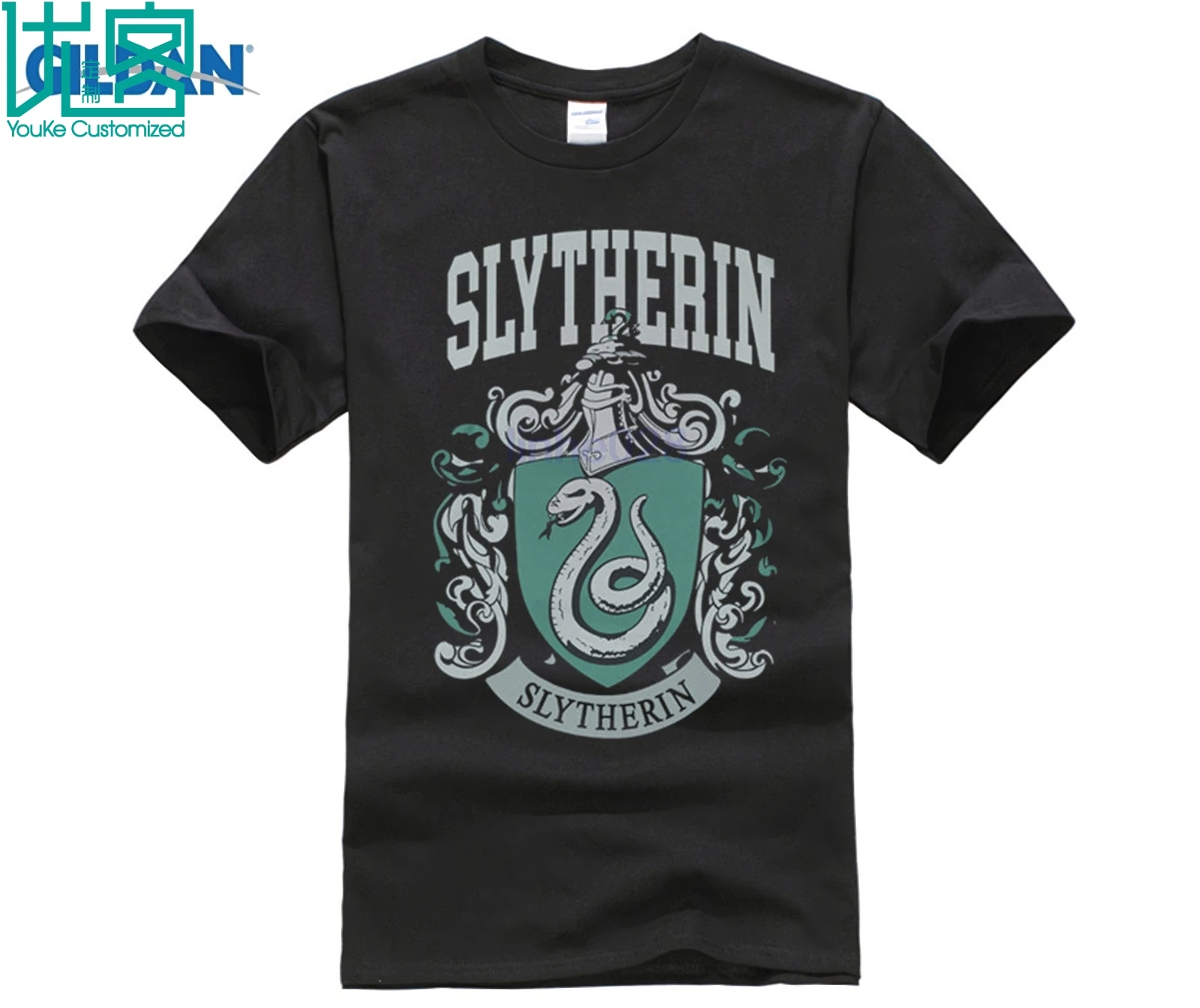 Футболка Slytherin потрясающая футболка с коротким рукавом и уникальным юмором топы