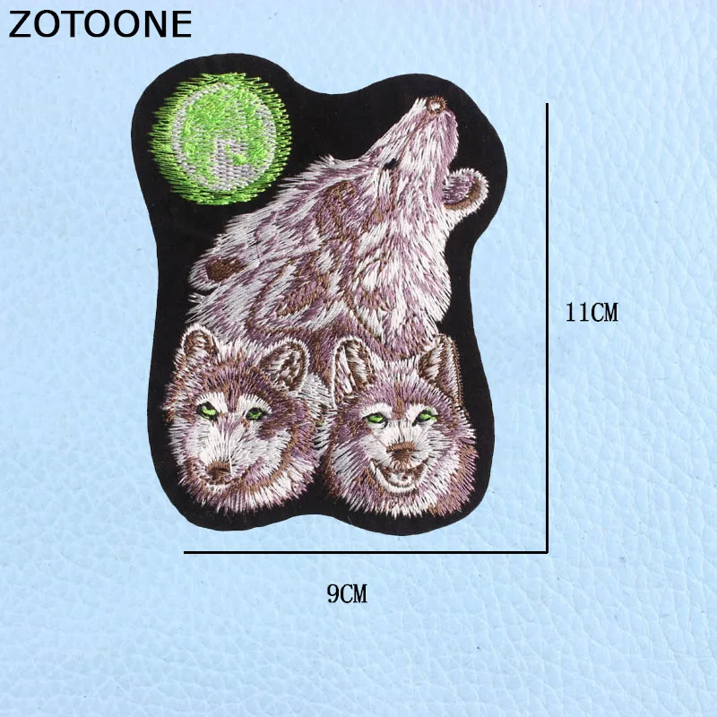 1116 ZOTOONE крутой волк Собака Тигр велосипед Parches вышивка железные нашивки для одежды животные полосатые наклейки для поделок аппликация значок C - Цвет: 1116