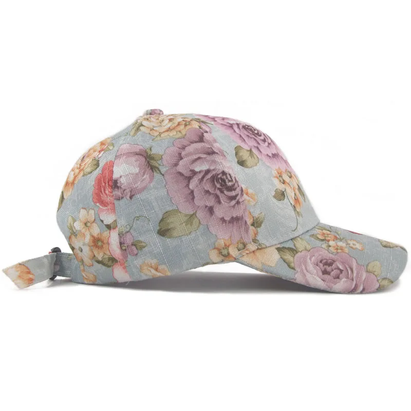 Funky Junque Womens Floral Daisy Peony Flower Print Baseball Cap Fashion Hat For Girls Breathable Mesh Gorras Summer | Аксессуары для