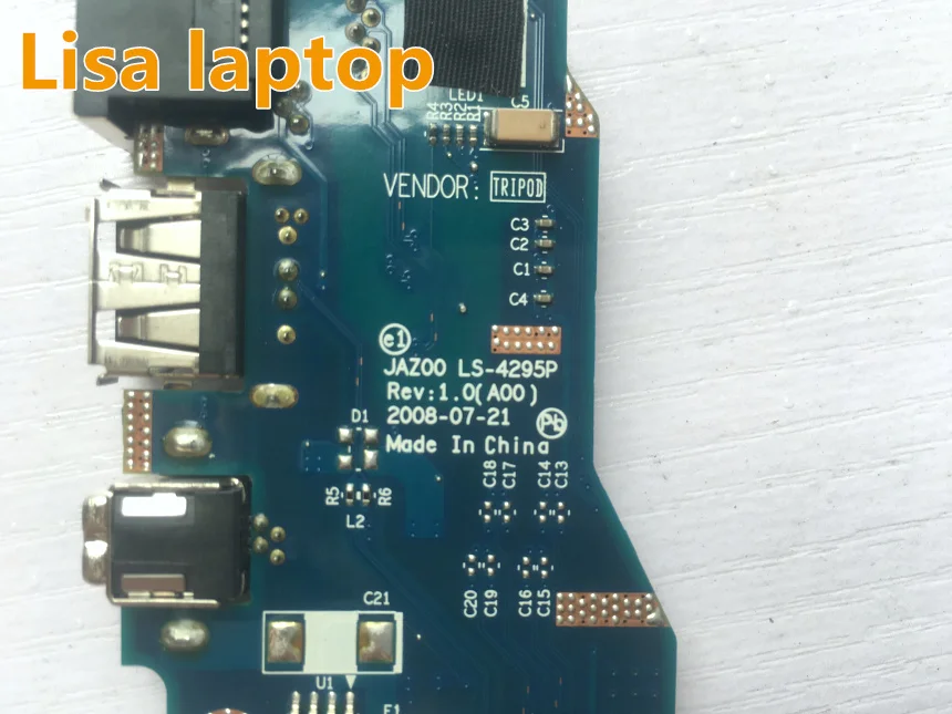 Для Dell Latitude E4200 USB/Ethernet/Firewire/SD Card Reader Board LS 4295P 0Y580D|Пелти для ЖК-экранов| |
