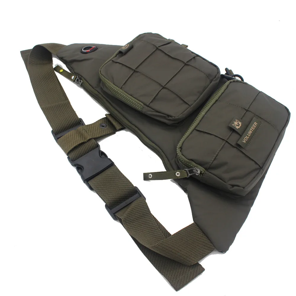 Водонепроницаемая сумка слинг через плечо для мужчин мессенджер из ткани