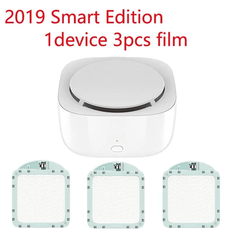 1device 3pcs film Xiaomi Mijia Smart Edition Muggenmelk Killer Time Functie Fan Drive Vervluchtiging Отпугиватель насекомых для помещений - Цвет: 1device 3pcs film