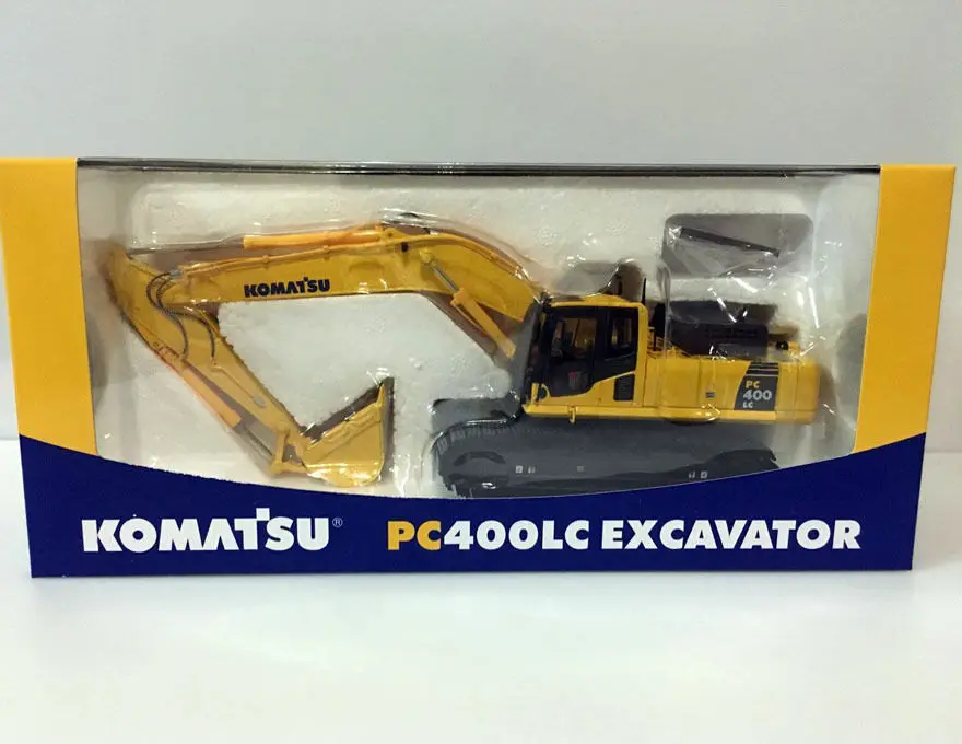 Редкий! Экскаватор Komatsu PC400LC строительная модель масштаб 1/50 литой под давлением