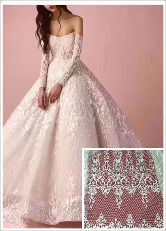 

Новый продукт, тюль, кружевная ткань, ткань, цвет: Африканский, французский, сетчатый кружевной материал для вечернего платья