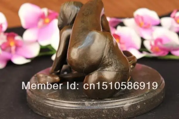 Limited Numbered Edition Original Nude Girl Bronze Marble Sculpture Statue Decor | Дом и сад