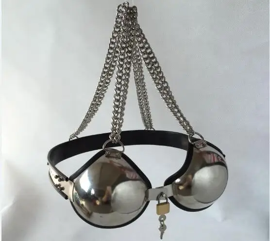 Регулируемый бюстгальтер из нержавеющей стали с замком для связывания Пояс