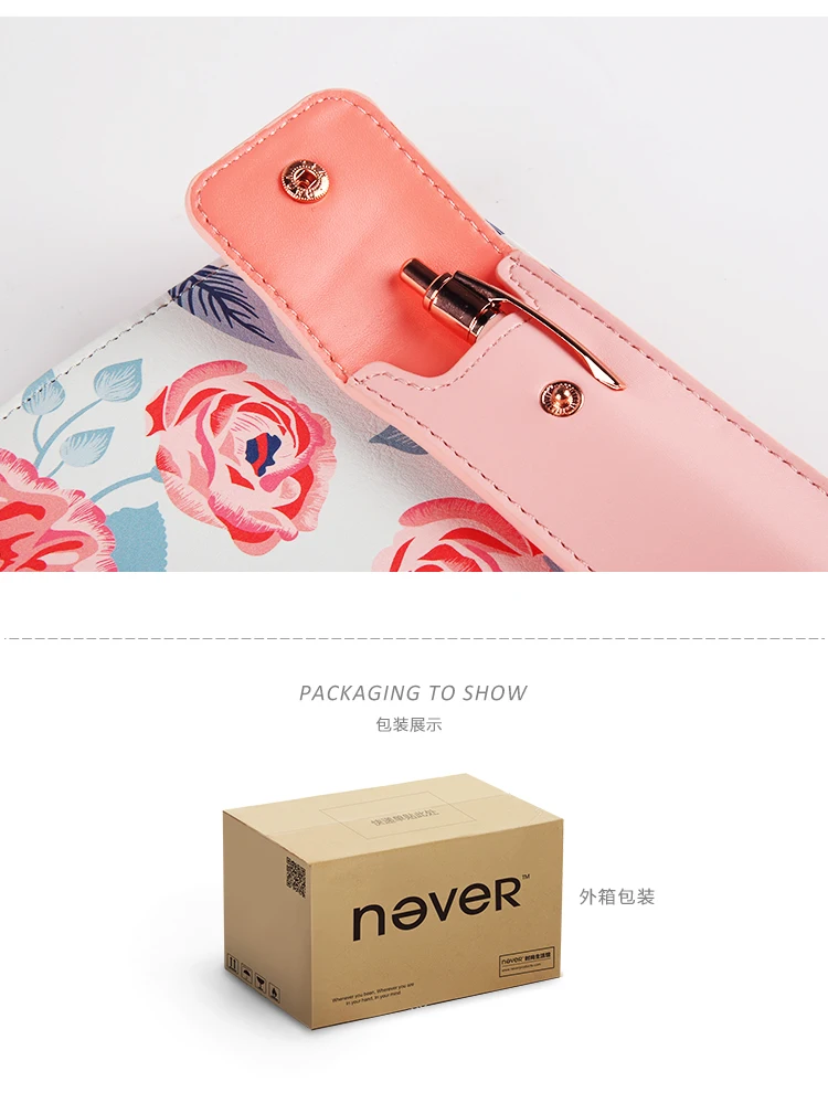 Never Floral Schedule Book личный дневник записная книжка Канцелярский набор подарочный набор A5 кожаный планировщик офисные принадлежности