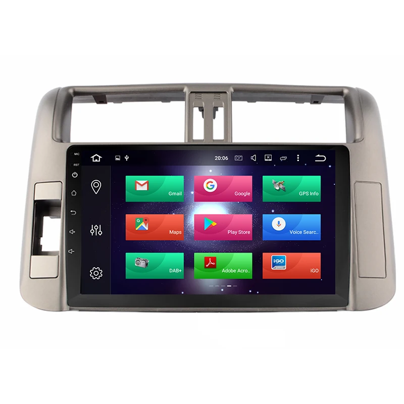 Aoluoya IPS 4 Гб ОЗУ 32 ПЗУ Восьмиядерный Android 8 0 автомобильный dvd-плеер для Toyota Prado 150 2010