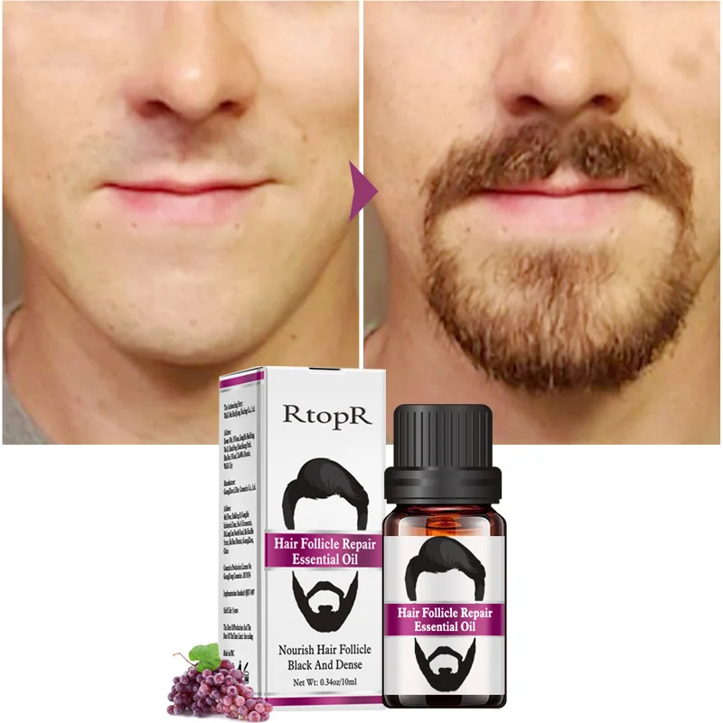 

Men Beard Follicle Repair Care Essential Oil Body Hair Eyebrow Moisturizing Smoothing SSwell