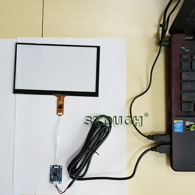 8 дюймовый сенсорный экран + USB плата драйвера емкостный дигитайзер комплект для