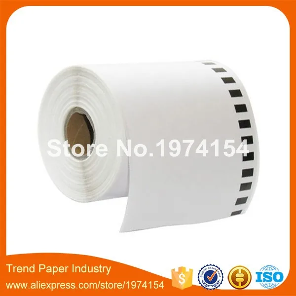 10 x Rolls Brother Compatible Labels DK-22243 102mm 30.48m etiketten Continuous Paper DK 22243 2243 shipping | Компьютеры и офис
