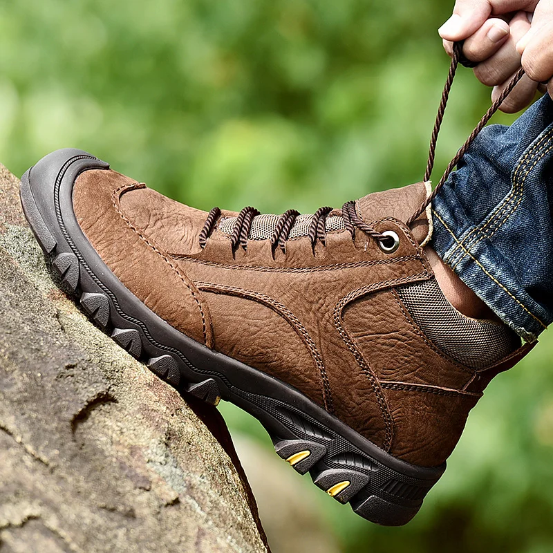 MANLI/Новинка кожаная обувь ручной работы для пеших прогулок мужские армейские