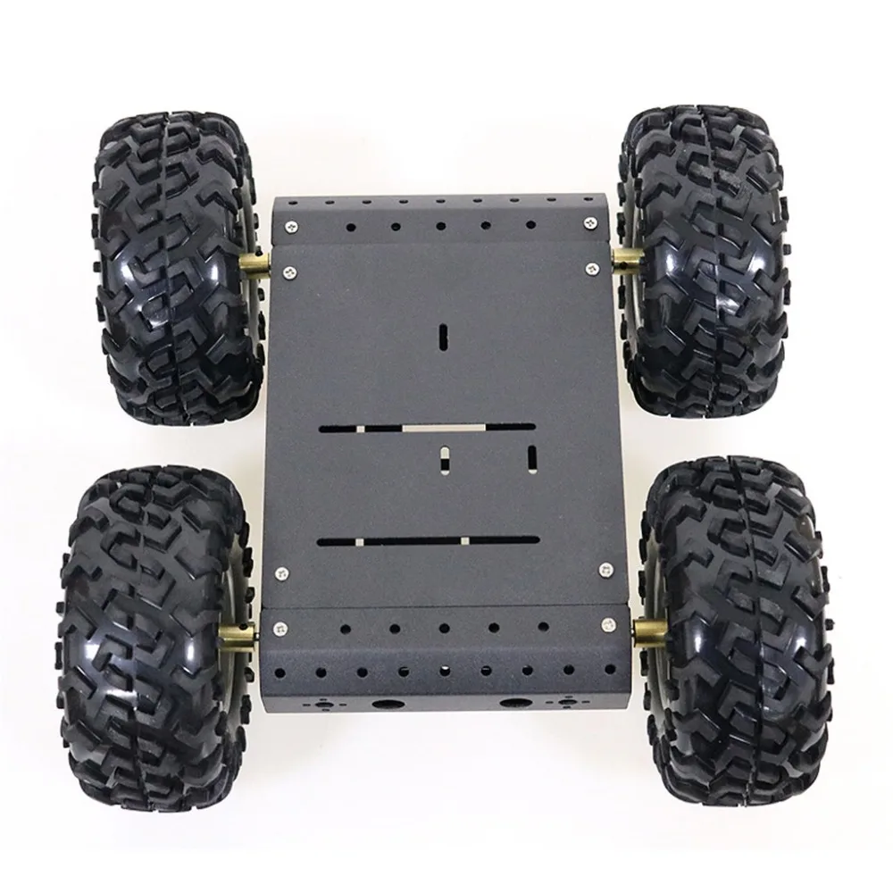 DOIT C3 4WD умный робот автомобиль с алюминиевым сплавом 4 DC 12V мотор 130 мм резиновое